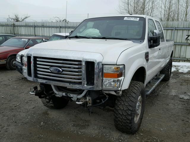 1FTWW3BR0AEA78515 - 2010 FORD F350 SUPER WHITE photo 2