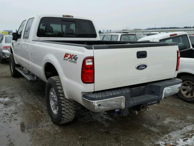 1FTWW3BR0AEA78515 - 2010 FORD F350 SUPER WHITE photo 3