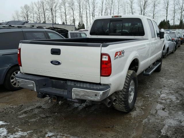 1FTWW3BR0AEA78515 - 2010 FORD F350 SUPER WHITE photo 4