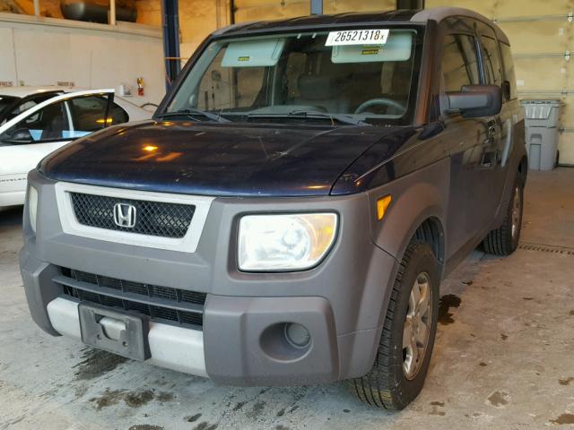 5J6YH28543L044085 - 2003 HONDA ELEMENT EX BLUE photo 2