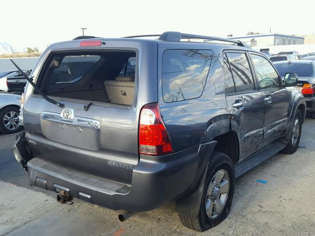 JTEBU14R868053255 - 2006 TOYOTA 4RUNNER SR GRAY photo 4