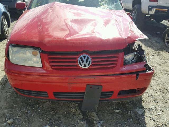 3VWRK69M63M166046 - 2003 VOLKSWAGEN JETTA GL RED photo 7