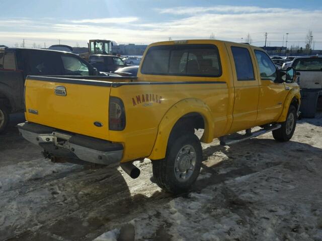 1FTWW31P86EB26625 - 2006 FORD F350 SRW S YELLOW photo 4