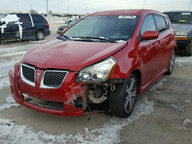 5Y2SR67099Z453002 - 2009 PONTIAC VIBE GT RED photo 2