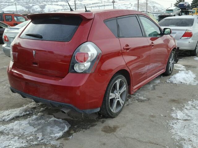 5Y2SR67099Z453002 - 2009 PONTIAC VIBE GT RED photo 4