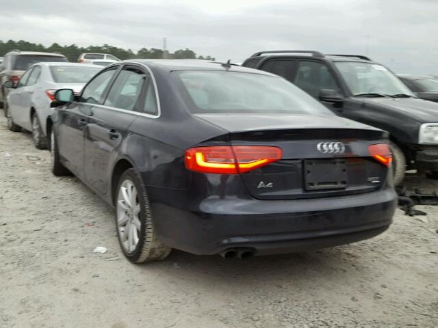 WAUKFAFL7DA085818 - 2013 AUDI A4 PRESTIG BLUE photo 3