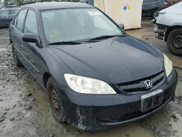 2HGES16385H562398 - 2005 HONDA CIVIC DX V BLACK photo 1