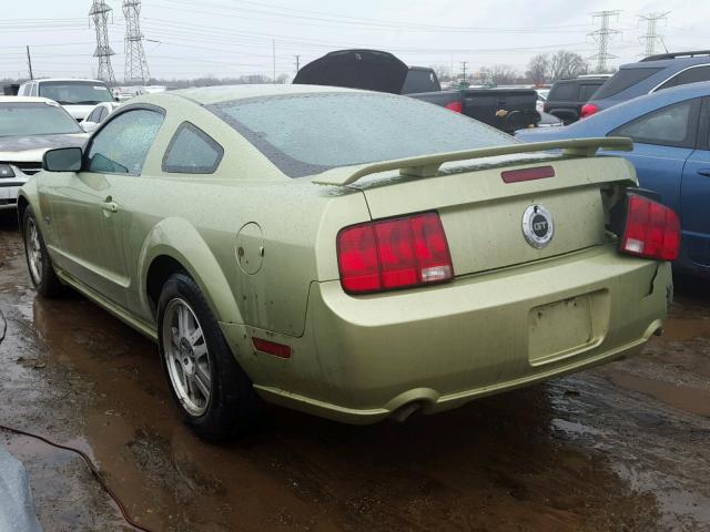 1ZVHT82H865106202 - 2006 FORD MUSTANG GT GREEN photo 3