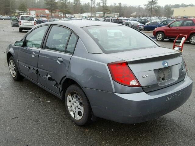 1G8AJ52F54Z184153 - 2004 SATURN ION LEVEL GRAY photo 3