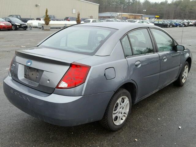 1G8AJ52F54Z184153 - 2004 SATURN ION LEVEL GRAY photo 4