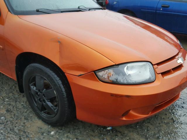 1G1JF12F557176432 - 2005 CHEVROLET CAVALIER L ORANGE photo 10