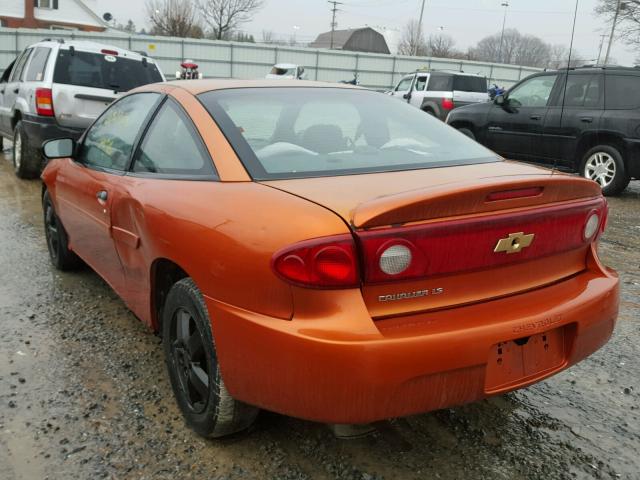 1G1JF12F557176432 - 2005 CHEVROLET CAVALIER L ORANGE photo 3