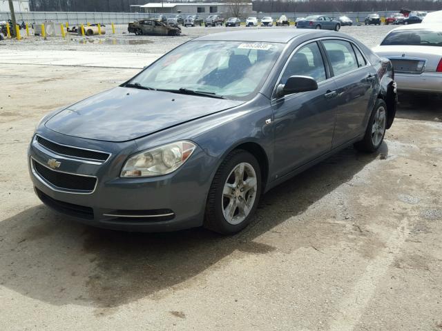 1G1ZG57NX84240218 - 2008 CHEVROLET MALIBU LS ნაცრისფერი ფოტო 2