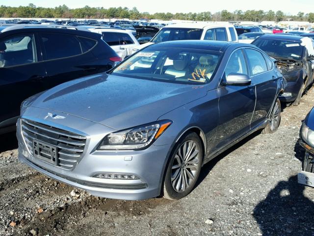 KMHGN4JE0HU191386 - 2017 GENESIS G80 BASE GRAY photo 2