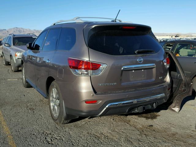 5N1AR2MN5EC633722 - 2014 NISSAN PATHFINDER BROWN photo 3