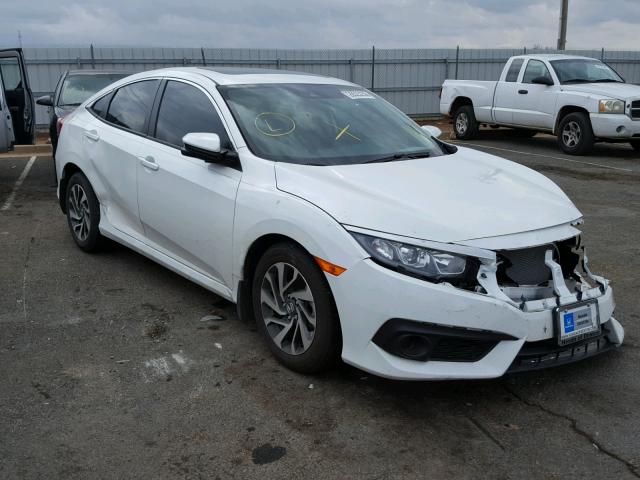 19XFC2F8XHE020589 - 2017 HONDA CIVIC EX WHITE photo 1