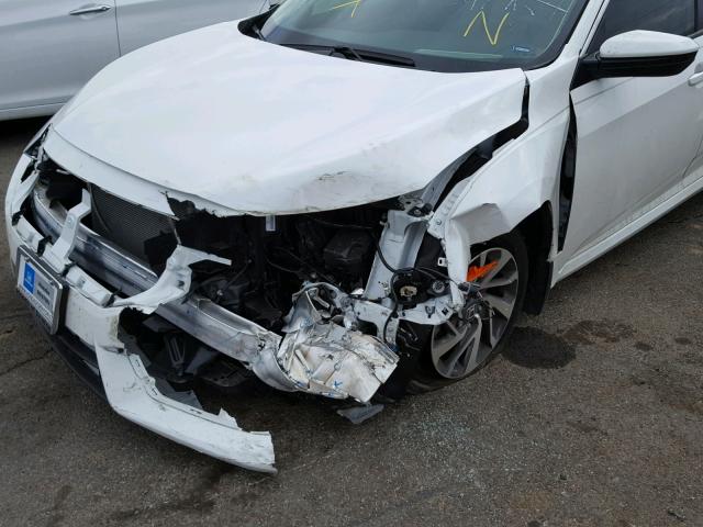 19XFC2F8XHE020589 - 2017 HONDA CIVIC EX WHITE photo 9