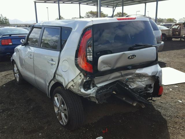 KNDJP3A52F7770342 - 2015 KIA SOUL + SILVER photo 3