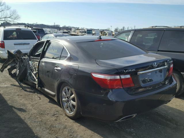 JTHBL46F575012093 - 2007 LEXUS LS 460 BLACK photo 3