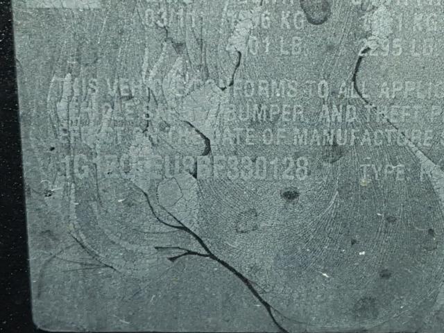 1G1ZC5EU8BF330128 - 2011 CHEVROLET MALIBU 1LT CHARCOAL photo 10