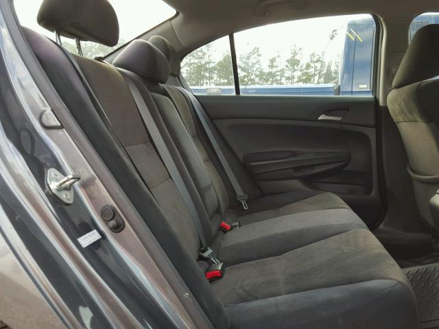 1HGCP2F37AA057900 - 2010 HONDA ACCORD LX GRAY photo 6