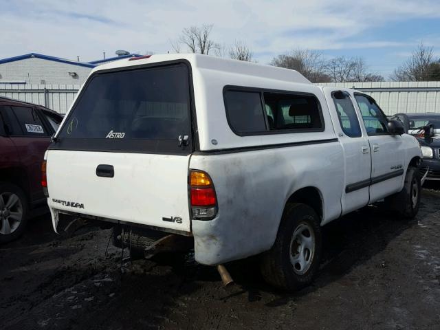 5TBRT34133S416489 - 2003 TOYOTA TUNDRA ACC WHITE photo 4