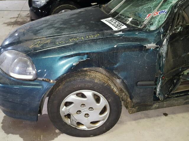 2HGEJ6673TH534086 - 1996 HONDA CIVIC LX GREEN photo 10