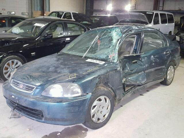 2HGEJ6673TH534086 - 1996 HONDA CIVIC LX GREEN photo 2