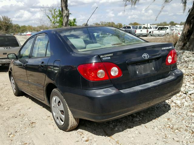 1NXBR32E97Z904680 - 2007 TOYOTA COROLLA CE BLACK photo 3