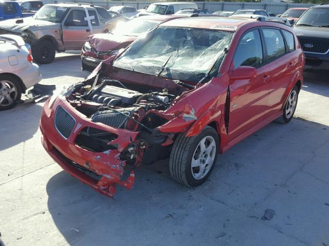 5Y2SL65886Z429490 - 2006 PONTIAC VIBE RED photo 2