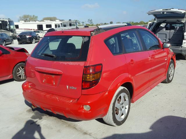 5Y2SL65886Z429490 - 2006 PONTIAC VIBE RED photo 4