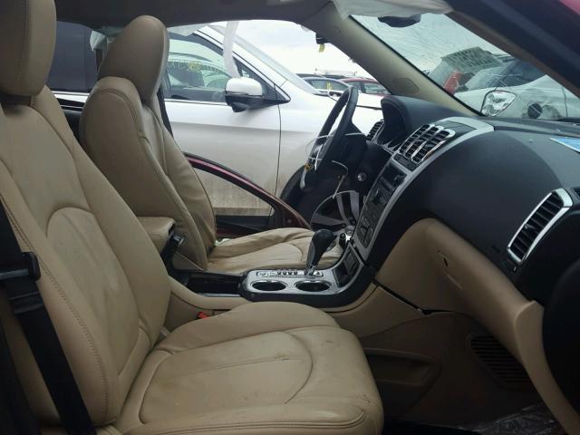 1GKKRRED1BJ339866 - 2011 GMC ACADIA SLT წითელი ფოტო 5