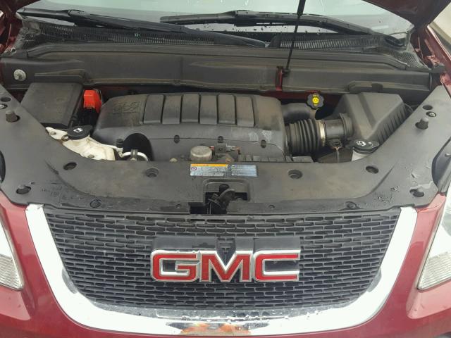 1GKKRRED1BJ339866 - 2011 GMC ACADIA SLT წითელი ფოტო 7