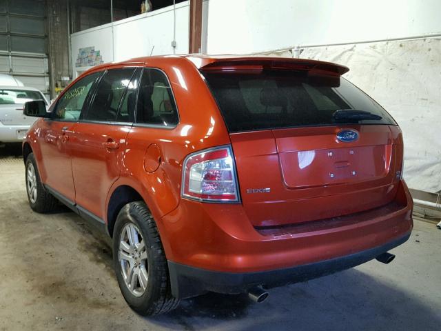 2FMDK48CX7BA53553 - 2007 FORD EDGE SEL ORANGE photo 3