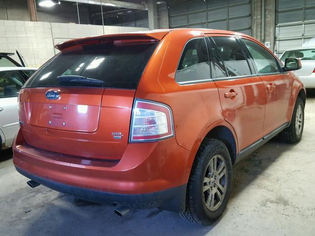 2FMDK48CX7BA53553 - 2007 FORD EDGE SEL ORANGE photo 4