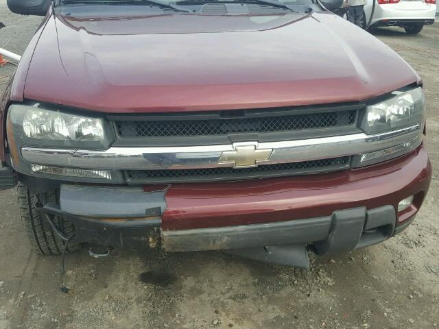 1GNET16S256156094 - 2005 CHEVROLET TRAILBLAZE RED photo 9