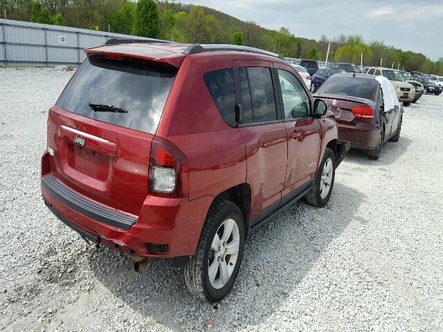 1C4NJCBB4ED769992 - 2014 JEEP COMPASS SP MAROON photo 3