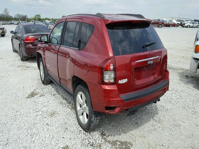 1C4NJCBB4ED769992 - 2014 JEEP COMPASS SP MAROON photo 4