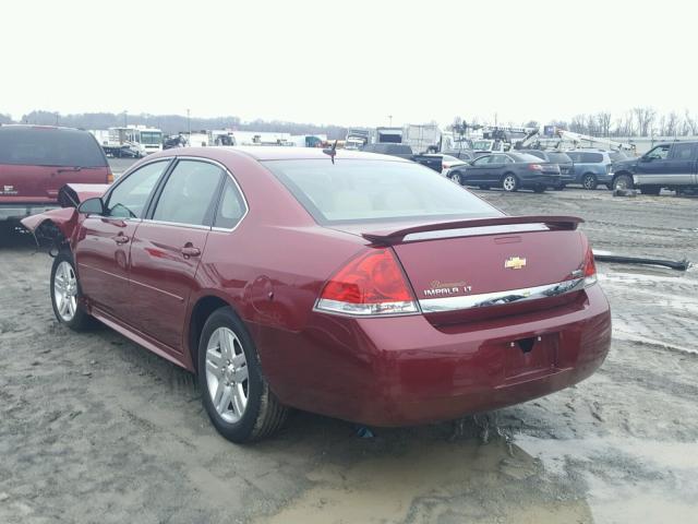 2G1WB5EK0B1176882 - 2011 CHEVROLET IMPALA LT RED photo 3