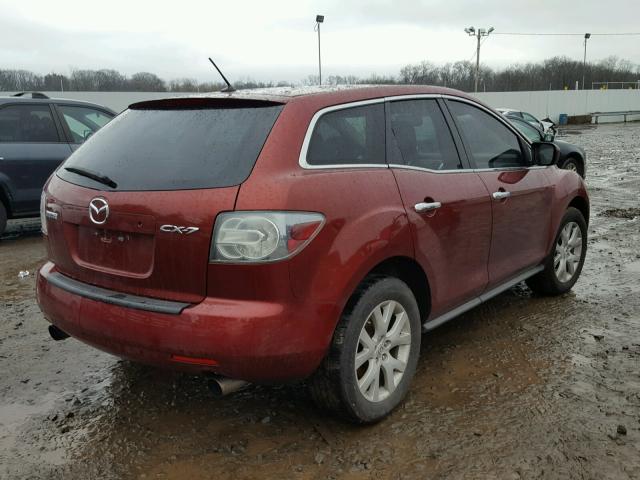 JM3ER29L380186348 - 2008 MAZDA CX-7 MAROON photo 4