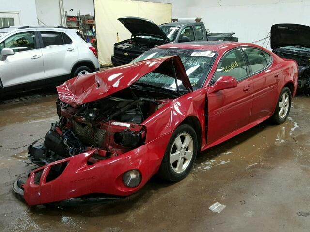 2G2WP552061308803 - 2006 PONTIAC GRAND PRIX RED photo 2