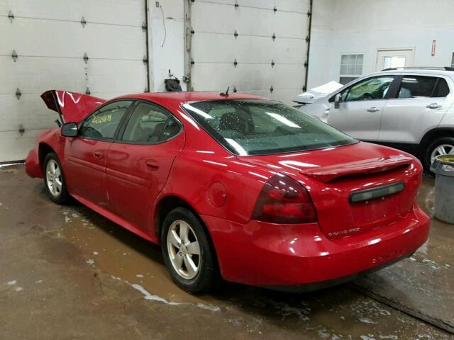 2G2WP552061308803 - 2006 PONTIAC GRAND PRIX RED photo 3