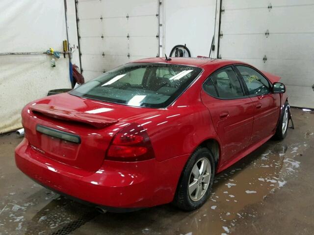 2G2WP552061308803 - 2006 PONTIAC GRAND PRIX RED photo 4