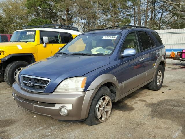 KNDJD733765562982 - 2006 KIA SORENTO EX BLUE photo 2