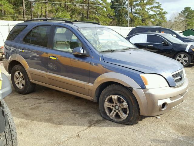 KNDJD733765562982 - 2006 KIA SORENTO EX BLUE photo 9