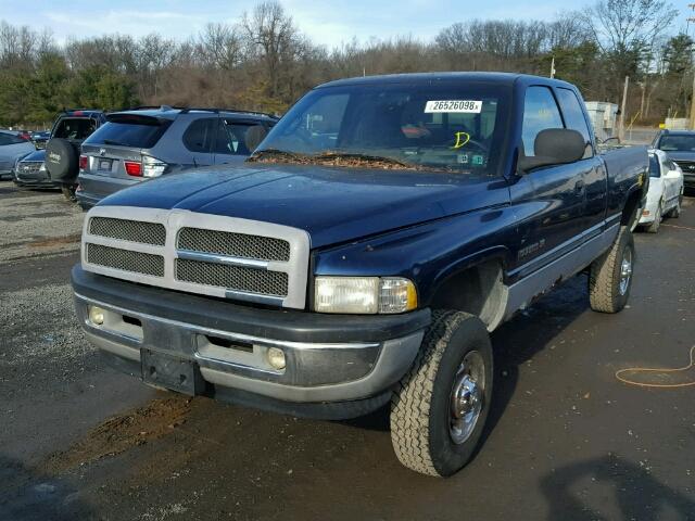 3B7KF23Z81G721015 - 2001 DODGE RAM 2500 BLUE photo 2