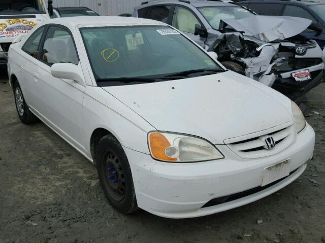 1HGEM22551L100384 - 2001 HONDA CIVIC LX WHITE photo 1