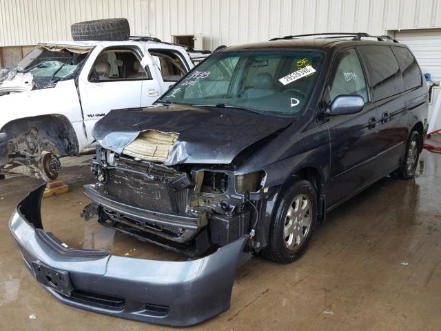 5FNRL18014B126190 - 2004 HONDA ODYSSEY EX GRAY photo 2