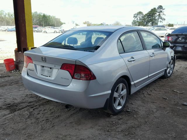 1HGFA16837L098610 - 2007 HONDA CIVIC EX ვერცხლისფერი ფოტო 4