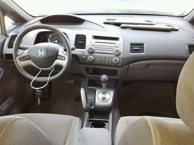 1HGFA16837L098610 - 2007 HONDA CIVIC EX ვერცხლისფერი ფოტო 9